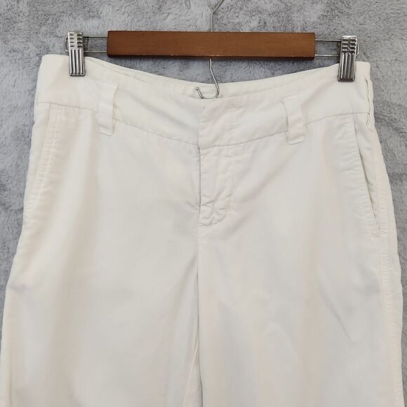 EXPRESS cotton linen blend white pants for women - Picture 2 of 11